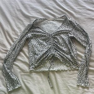 Alter'd State Cropped tee with tie in front